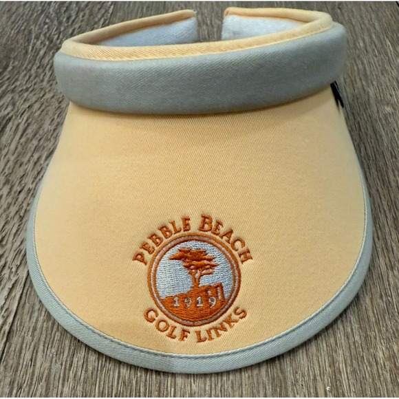 Pebble Beach Other - Vintage Women's Pebble Beach Golf Links Ahead Lites Visor Light Orange